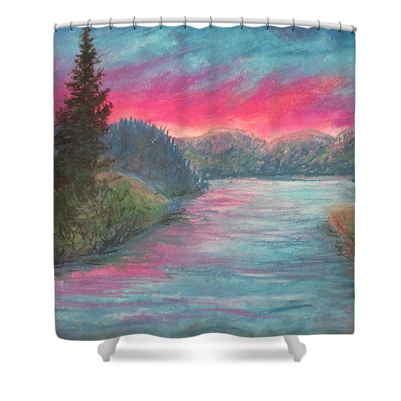 Sky Setting Sun - Shower Curtain