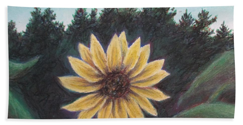 Spinning Flower Sun - Bath Towel