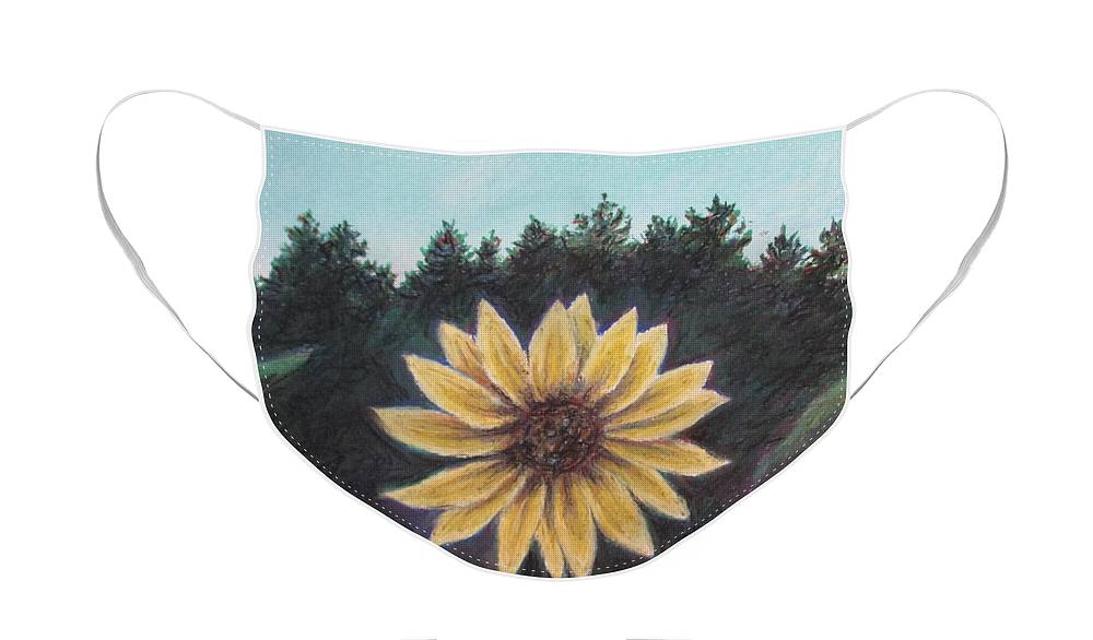 Spinning Flower Sun - Face Mask