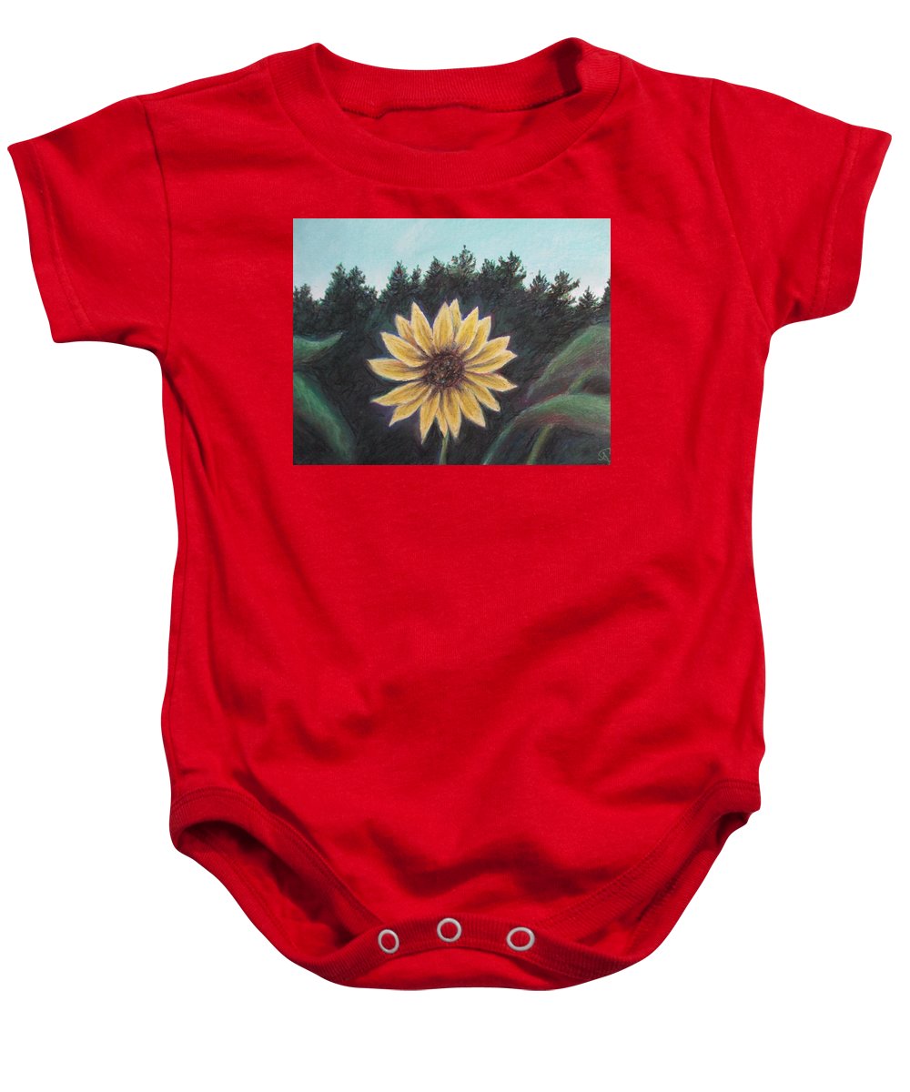 Spinning Flower Sun - Baby Onesie