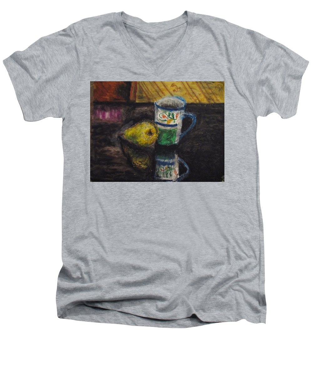 Still Life Pared Cup - Men's V-Neck T-Shirt