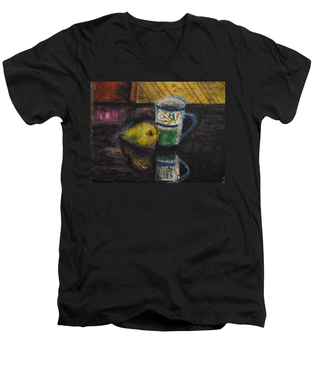 Still Life Pared Cup - Men's V-Neck T-Shirt