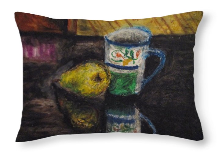 Still Life Pared Cup - Throw Pillow