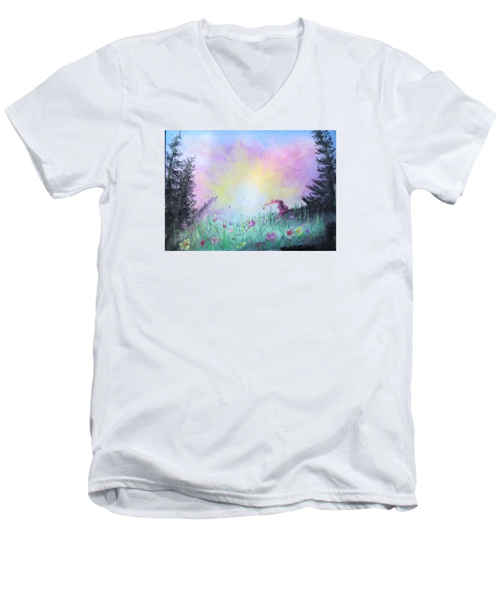 Sun Burst - Men's V-Neck T-Shirt