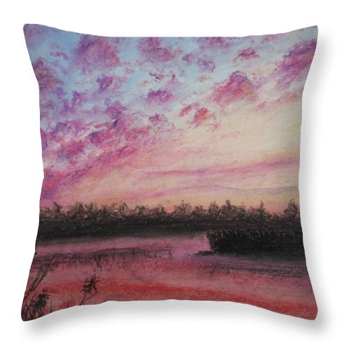 Sun Kissed Clouds - Throw Pillow