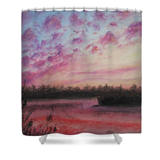 Sun Kissed Clouds - Shower Curtain