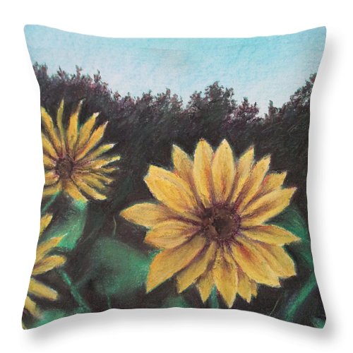 Sunflower Days - Throw Pillow