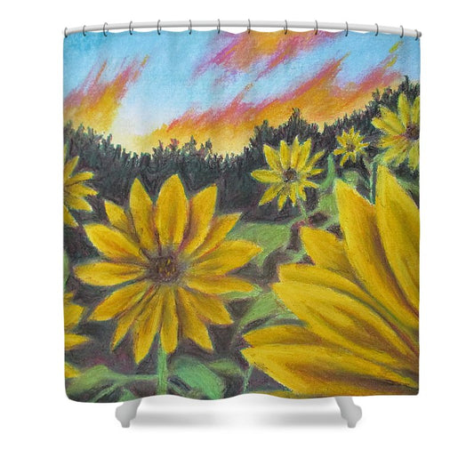 Sunflower Hue - Shower Curtain