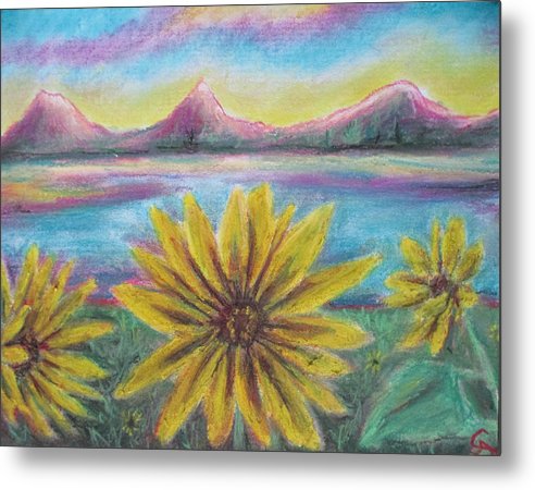 Sunflower Set - Metal Print