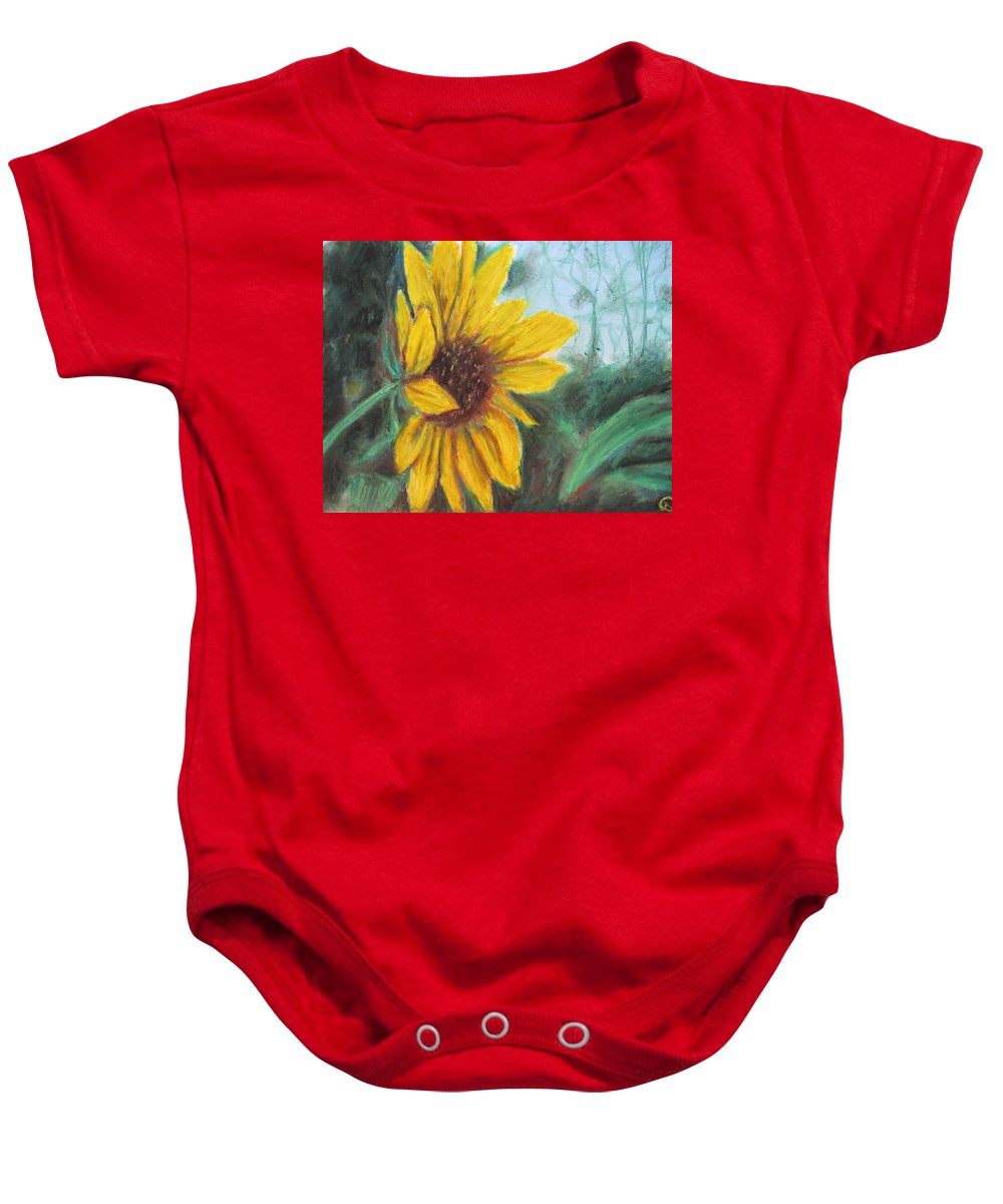 Sunflower View - Baby Onesie