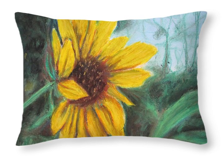 Sunflower View - Throw Pillow