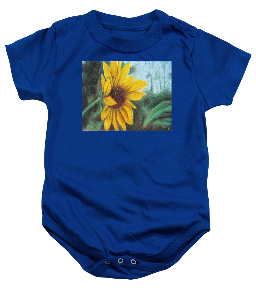 Sunflower View - Baby Onesie