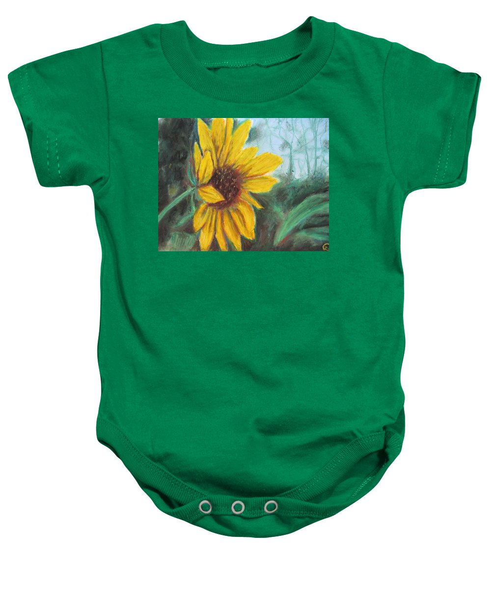 Sunflower View - Baby Onesie