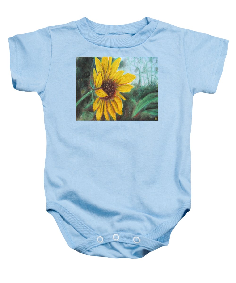 Sunflower View - Baby Onesie