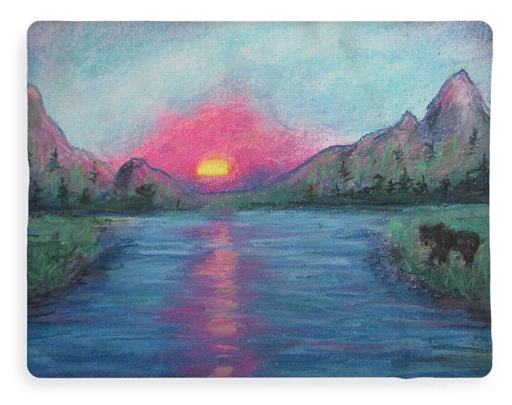 Poet and her Soul Speaking Paintings ~ prints, originals and more  Where the grass is greener View is cleaner Only because we earned it  Original Artwork and Poetry of Artist Jen Shearer  This is a original soft pastel painting printed on product.