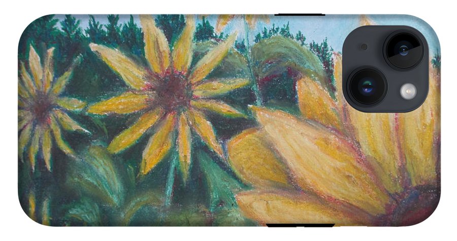 Poet and her Soul Speaking Paintings ~ prints, originals and more  Sunflowers dancing In the light prancing Swaying to reach the view A sunny day for flowers too  Original Artwork and Poetry of Artist Jen Shearer  This is a original painting printed on product.