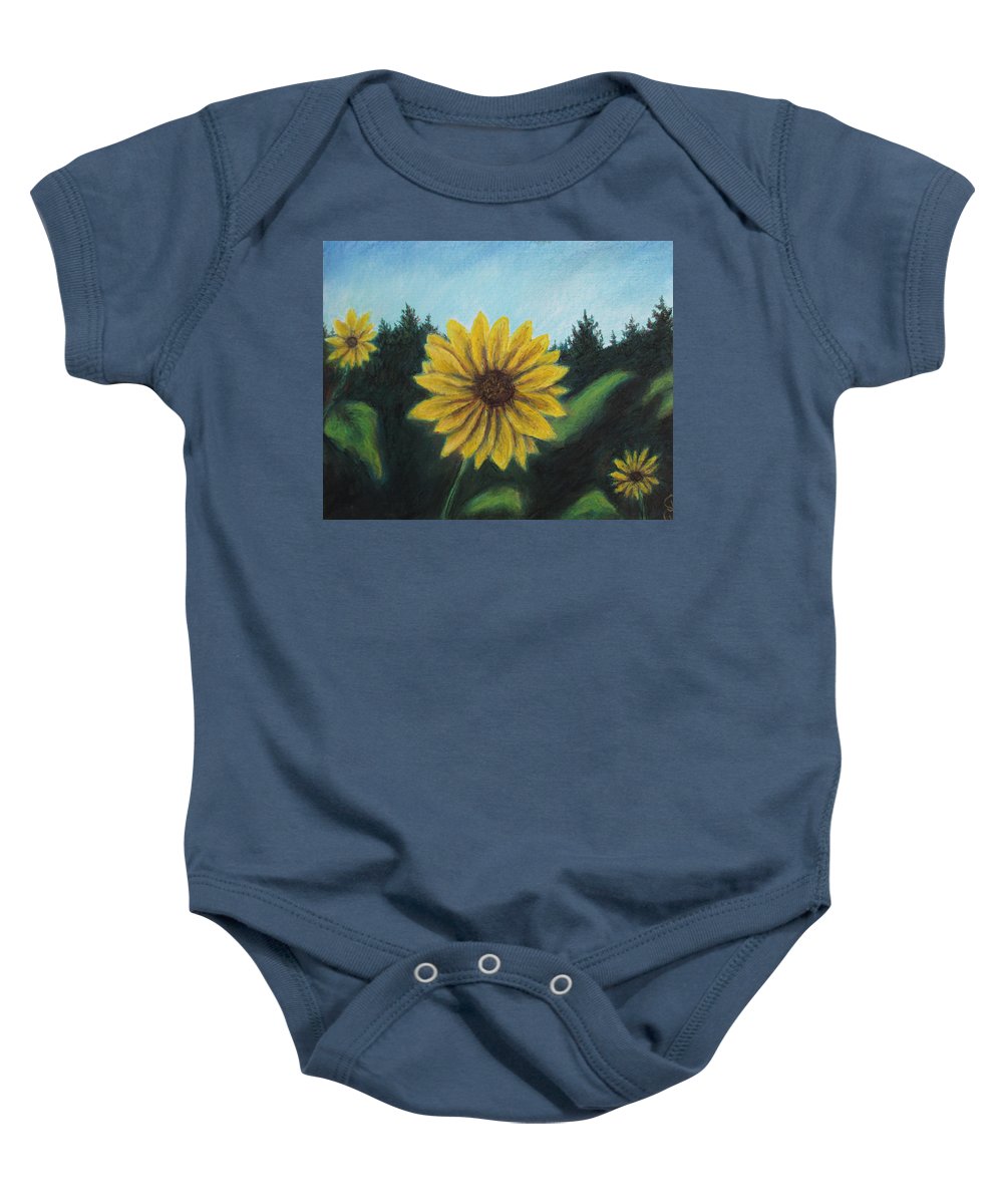 Sunny Sun Sun Flower - Baby Onesie