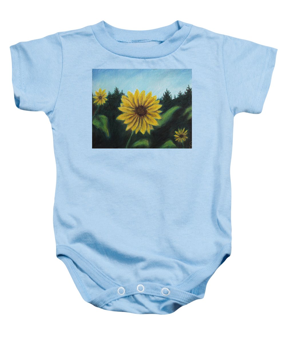 Sunny Sun Sun Flower - Baby Onesie