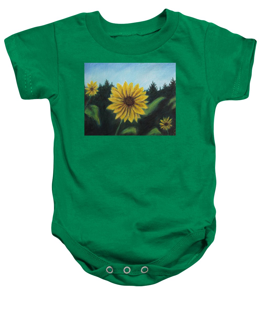 Sunny Sun Sun Flower - Baby Onesie