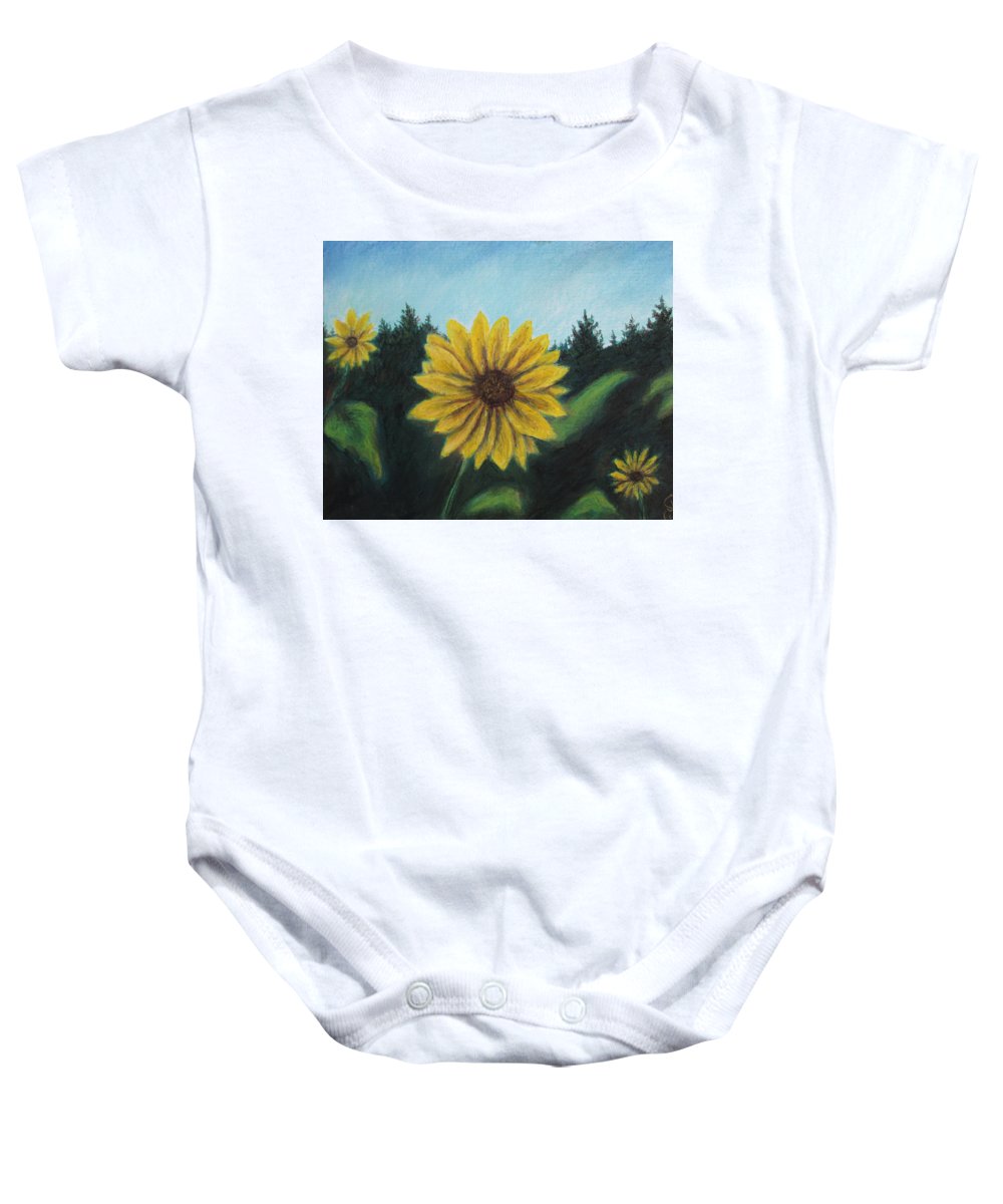 Sunny Sun Sun Flower - Baby Onesie