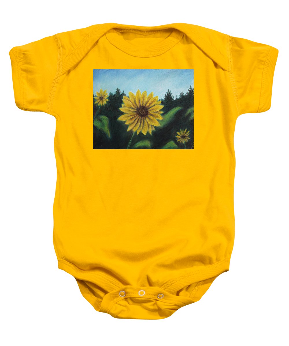 Sunny Sun Sun Flower - Baby Onesie