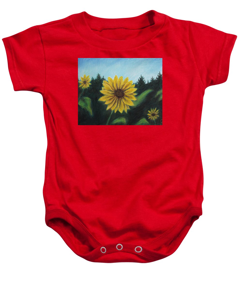 Sunny Sun Sun Flower - Baby Onesie