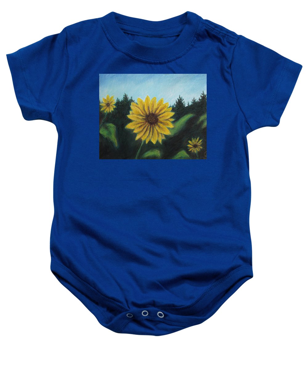 Sunny Sun Sun Flower - Baby Onesie