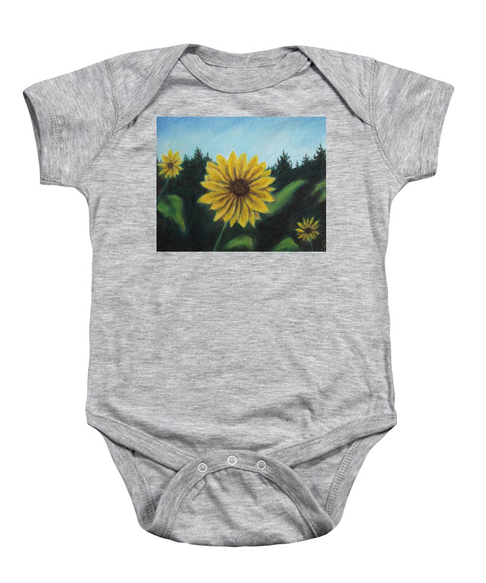 Sunny Sun Sun Flower - Baby Onesie