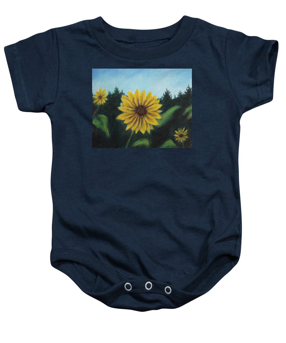 Sunny Sun Sun Flower - Baby Onesie