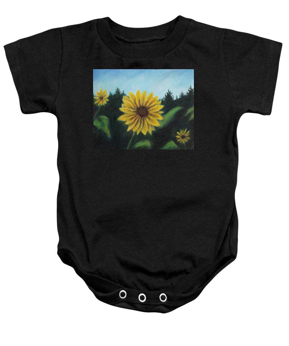 Sunny Sun Sun Flower - Baby Onesie