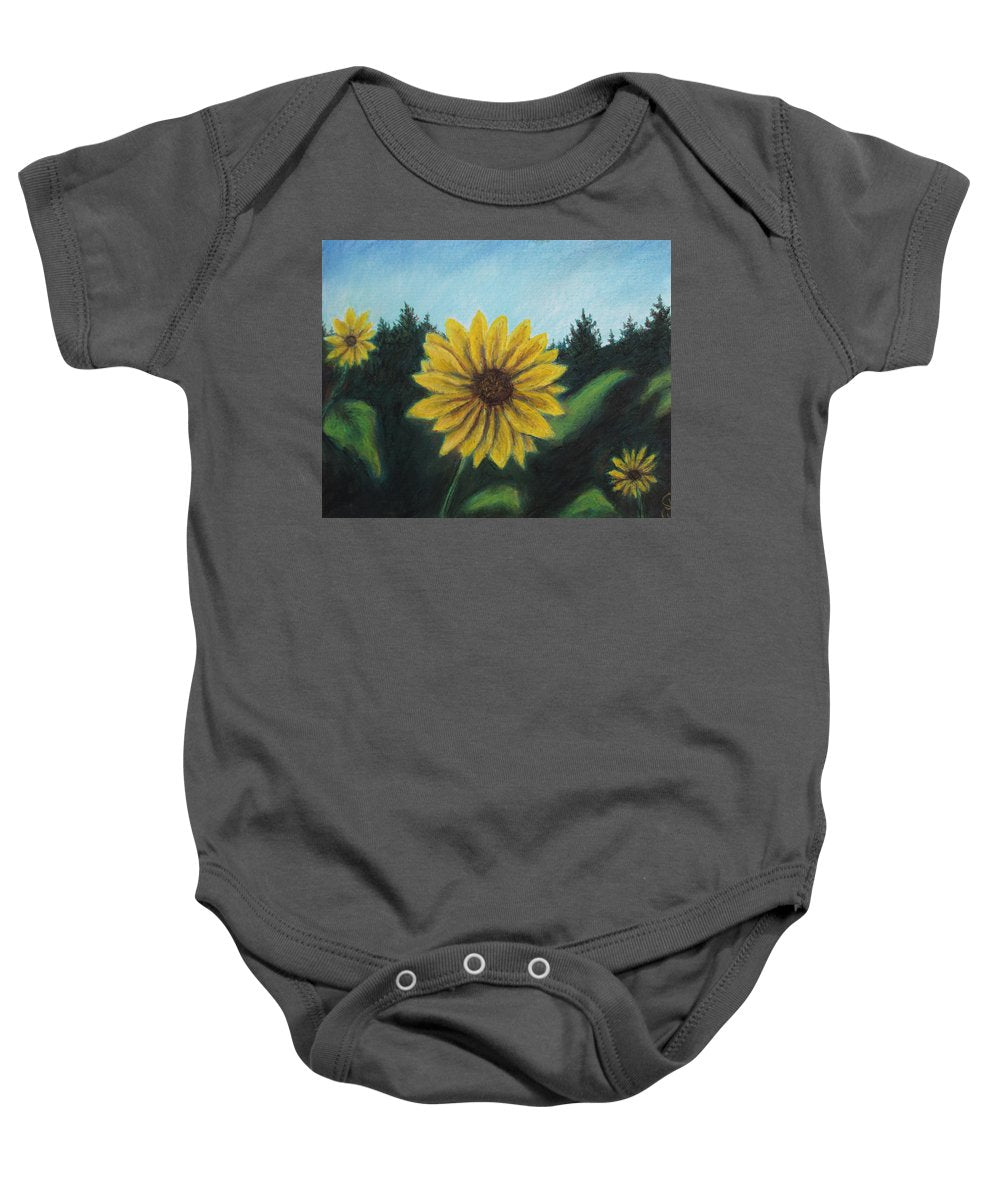 Sunny Sun Sun Flower - Baby Onesie