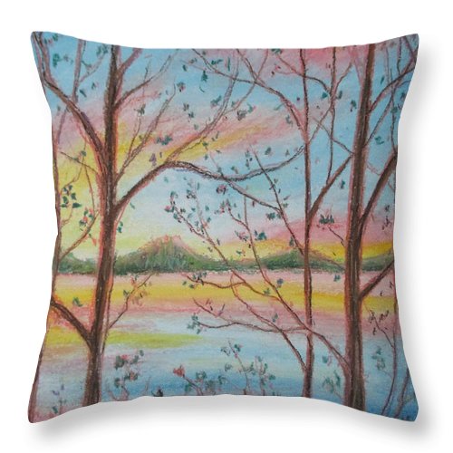 Sunny Woodlet - Throw Pillow