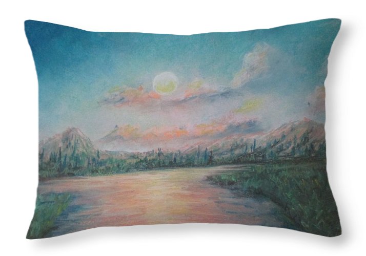 Sunset Dream Streams - Throw Pillow