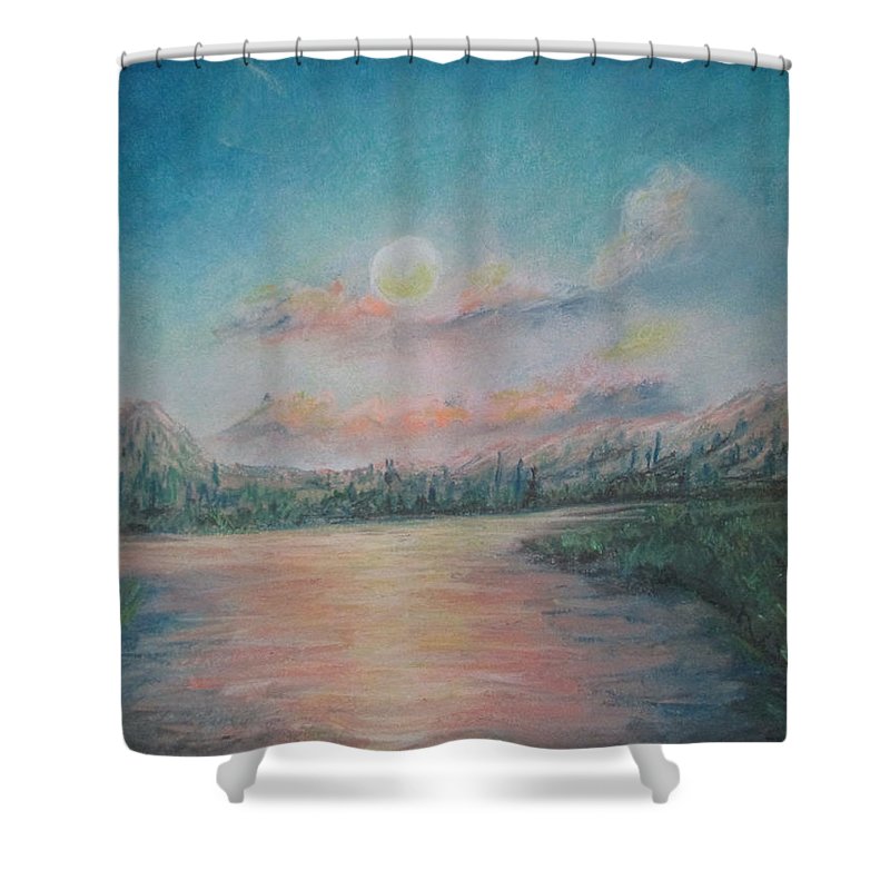 Sunset Dream Streams - Shower Curtain