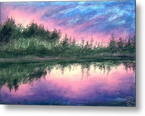 Sunset Gush - Metal Print