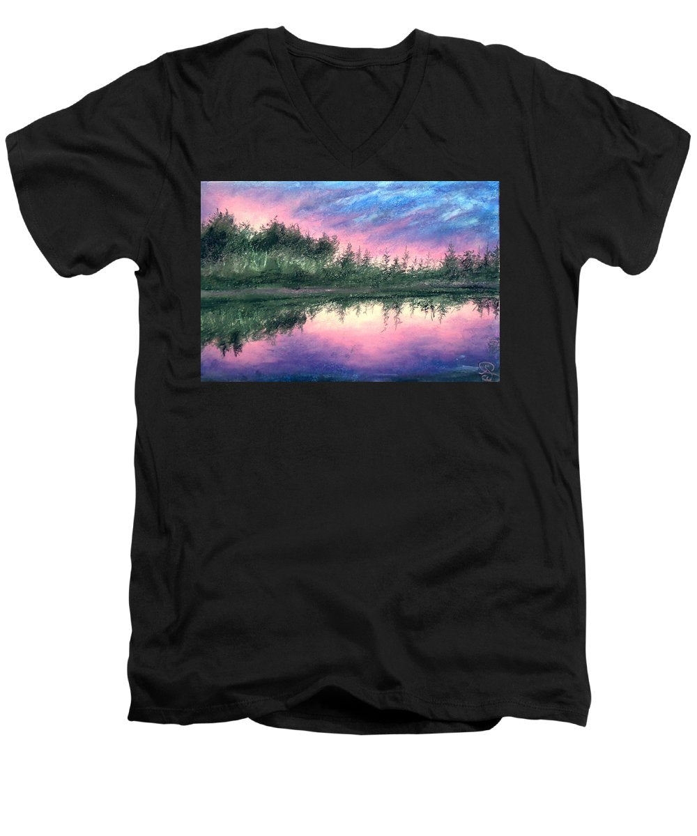 Sunset Gush - Men's V-Neck T-Shirt