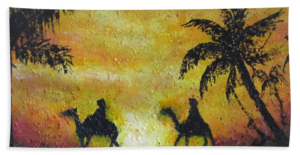 Sunset Of Giza - Beach Towel