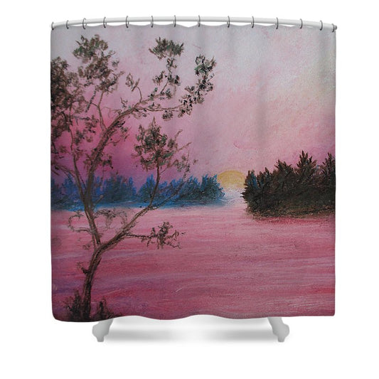 Sunset Twinkling - Shower Curtain