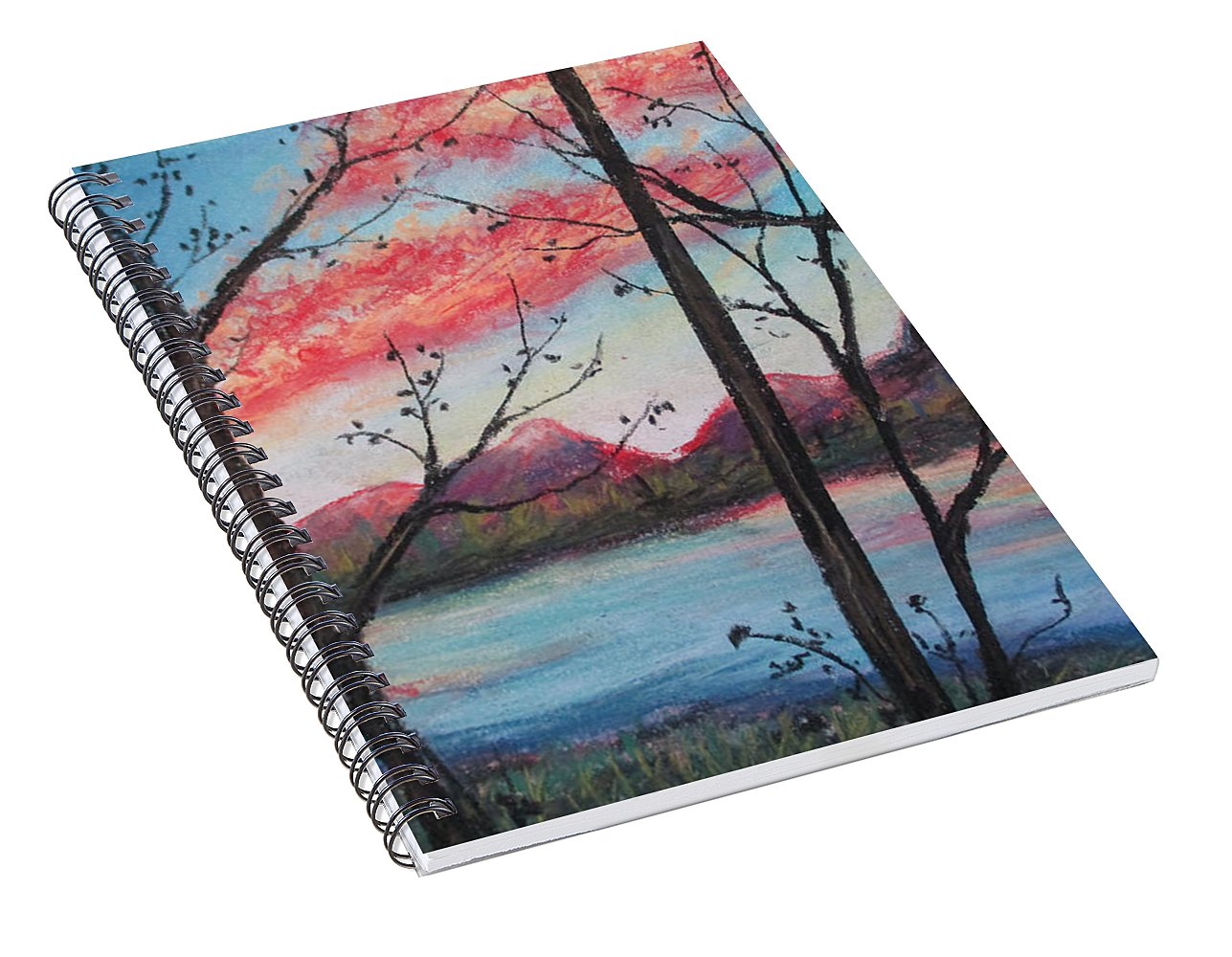 Sunsetting Sun - Spiral Notebook