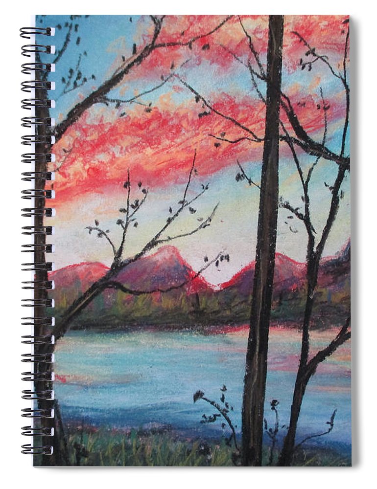 Sunsetting Sun - Spiral Notebook