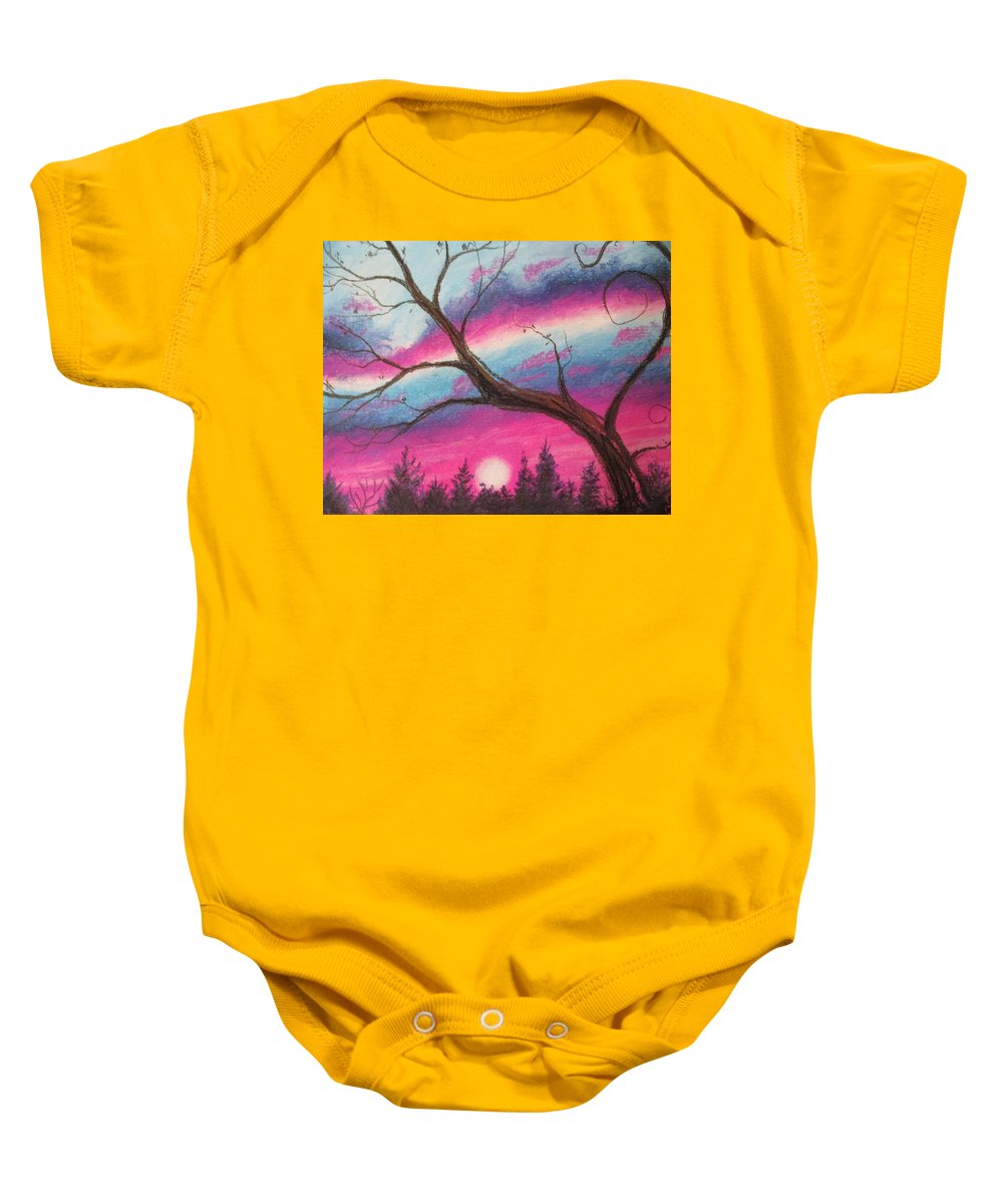 Sunsetting Tree - Baby Onesie