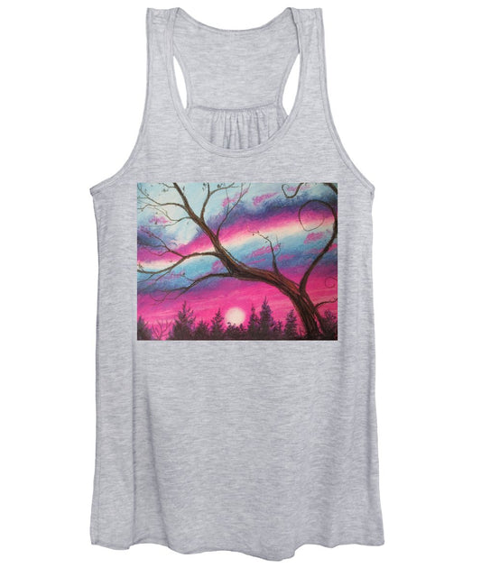 Sunsetting Tree - Women's Tank Top