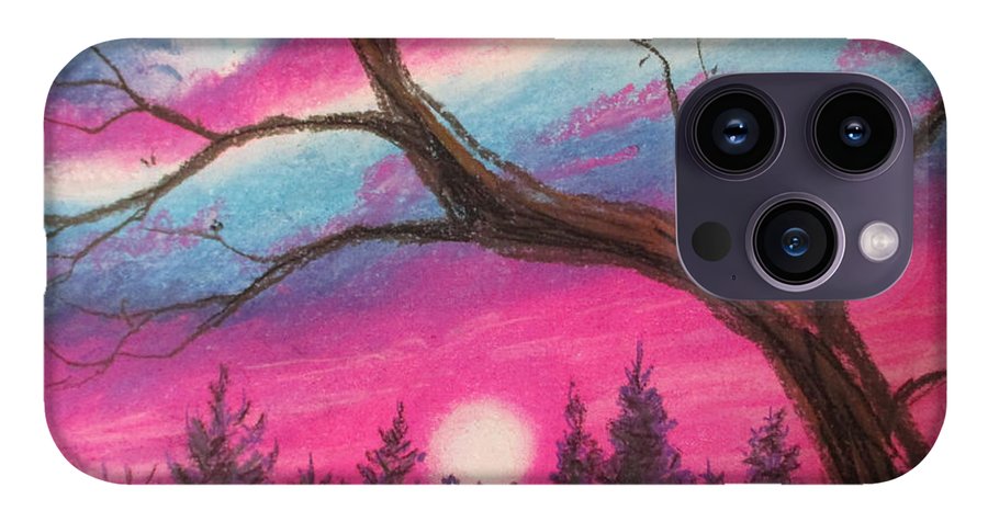 Sunsetting Tree - Phone Case