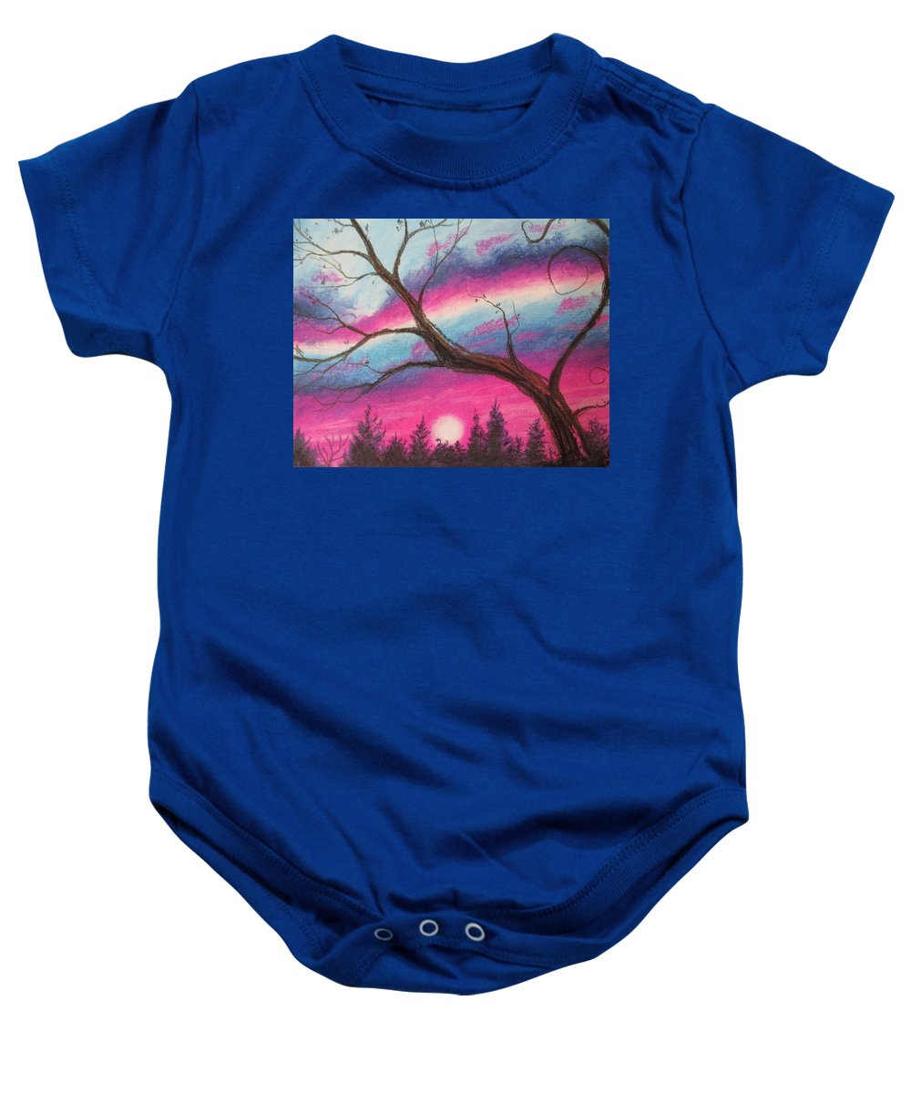 Sunsetting Tree - Baby Onesie