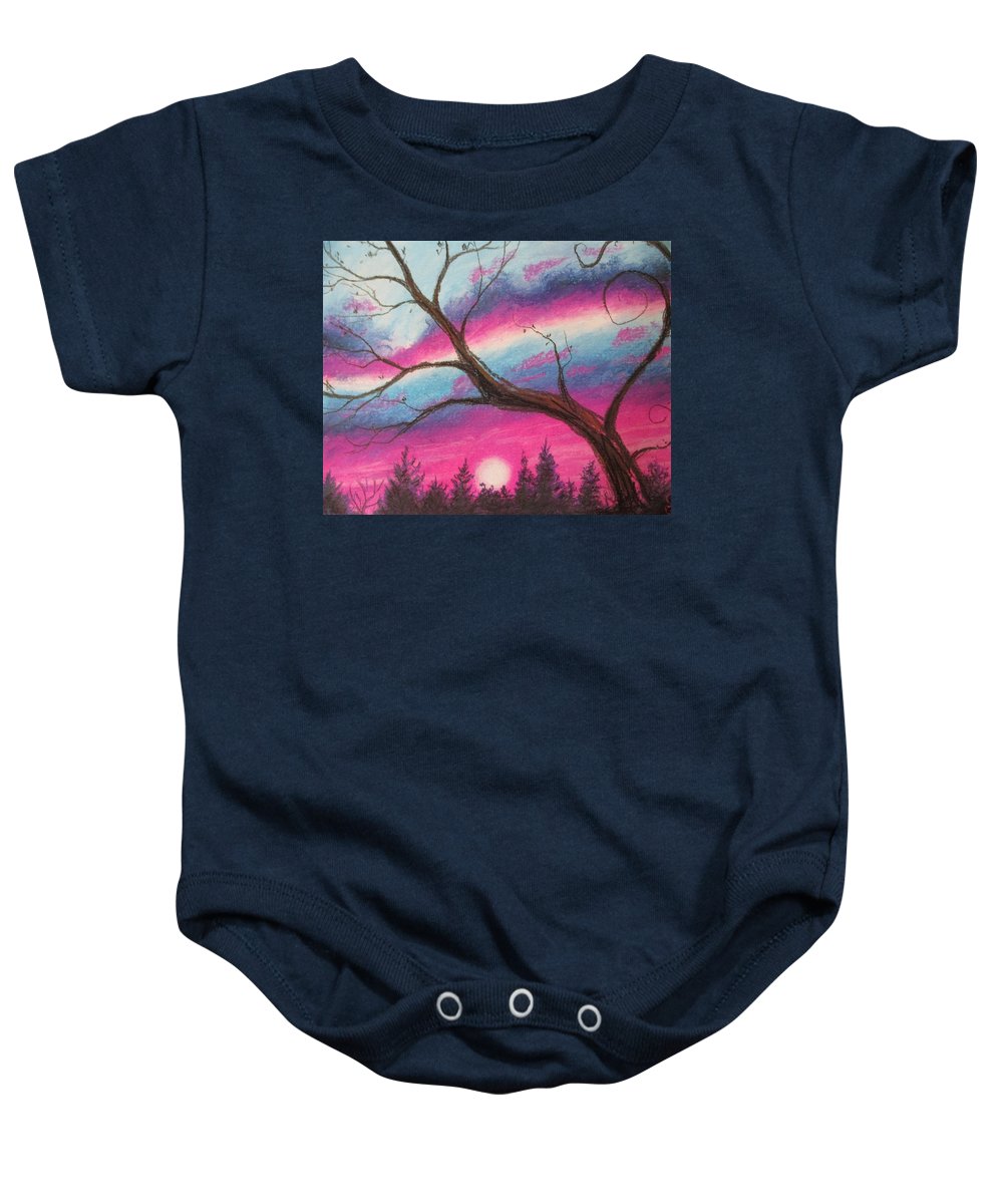 Sunsetting Tree - Baby Onesie