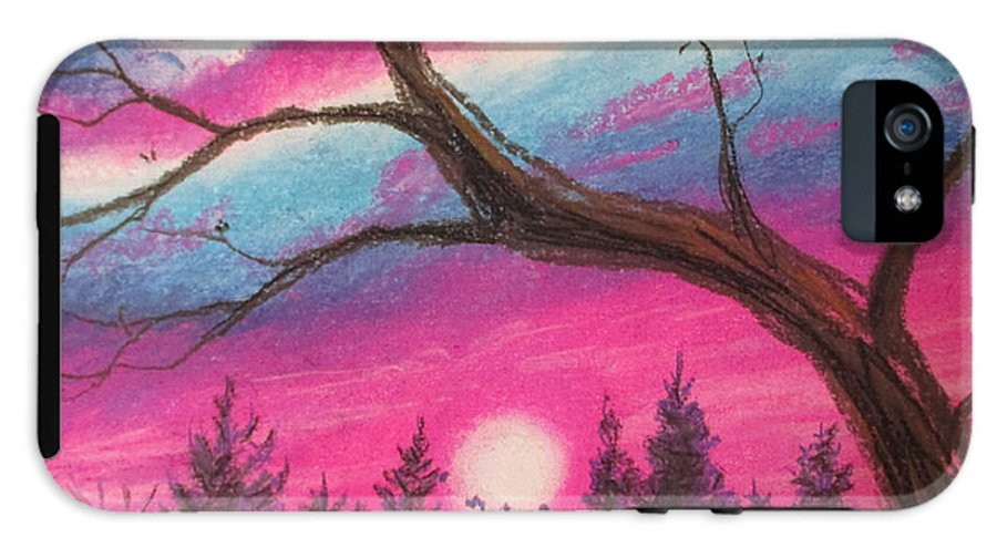 Sunsetting Tree - Phone Case