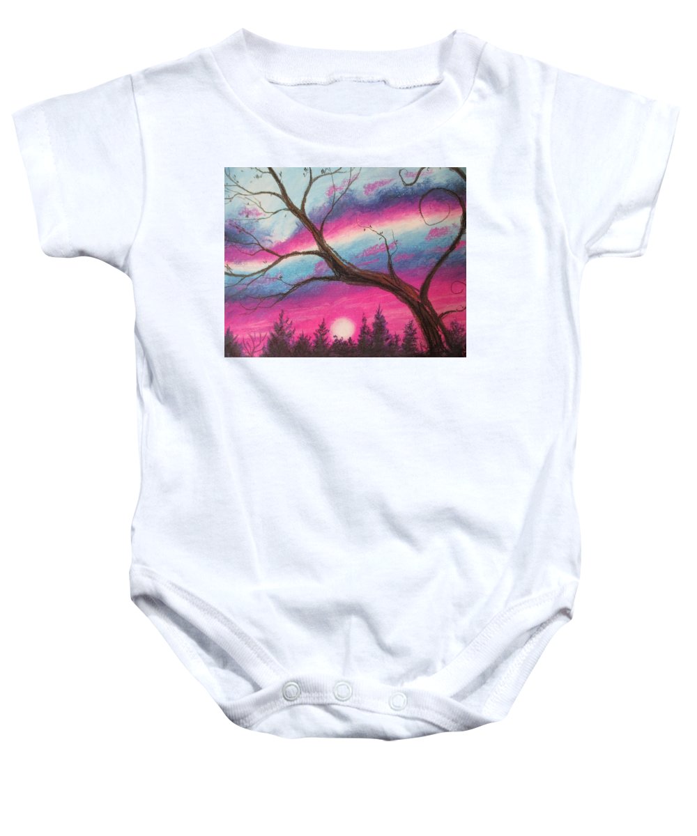 Sunsetting Tree - Baby Onesie