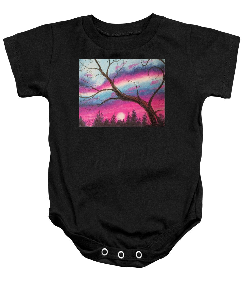 Sunsetting Tree - Baby Onesie