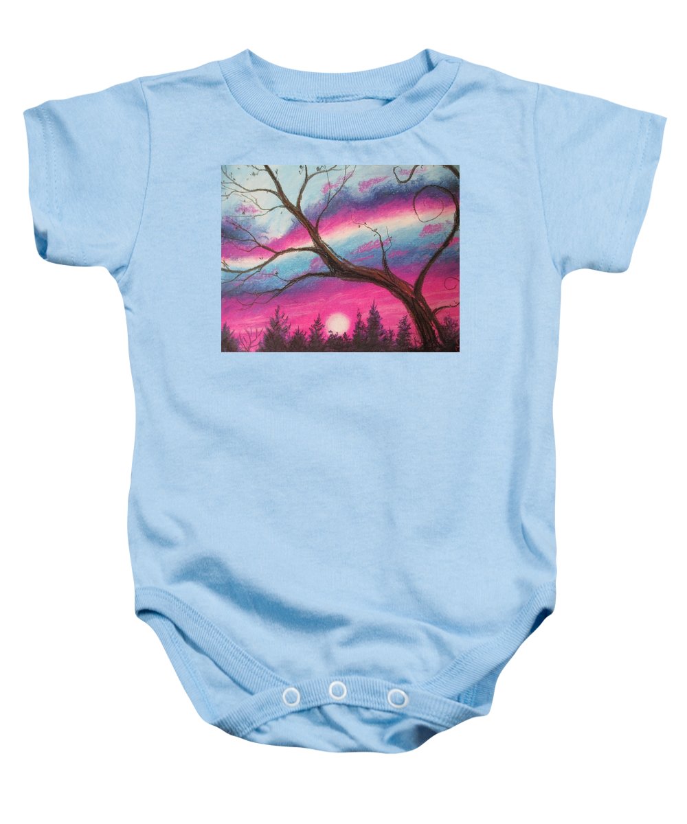 Sunsetting Tree - Baby Onesie