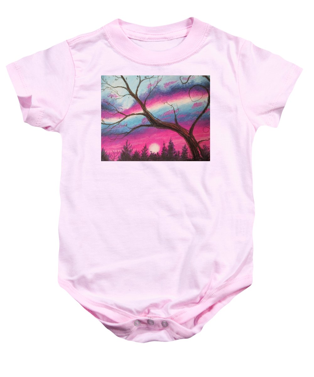 Sunsetting Tree - Baby Onesie